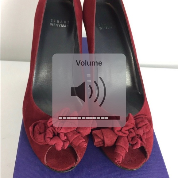 Stuart weitzman scarlet red suede pumps - Picture 2 of 4